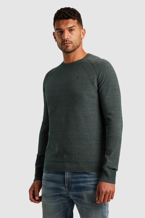 Cast Iron crewneck cotton heather plated ble
